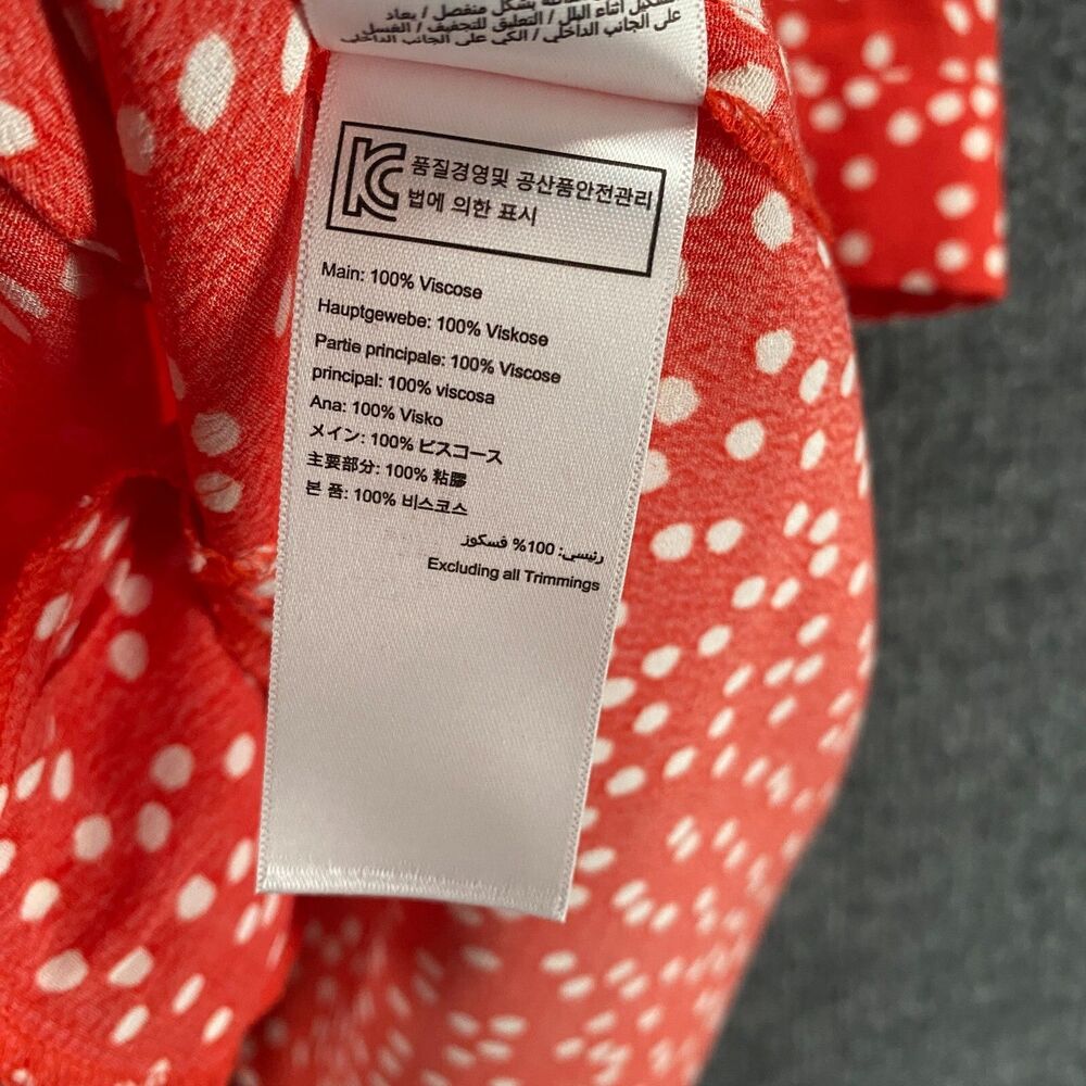 Joules Dress Womens 6 Red Polka Dots Tiered Boho Cottagecore Peasant‎ Western - Picture 8 of 10